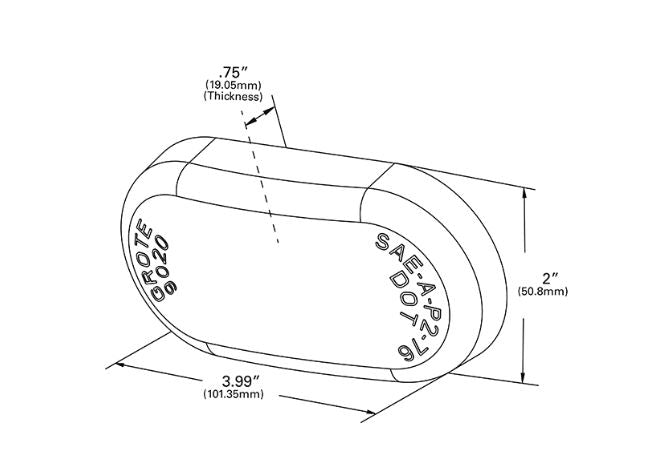 Grote Industries Turn Signal-parking-side Marker Light Lens (90203)