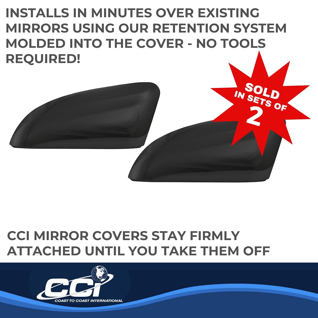 Coast To Coast MC67517RBK Explorer Gloss-Black Upper Mirror Trim Set - image 3