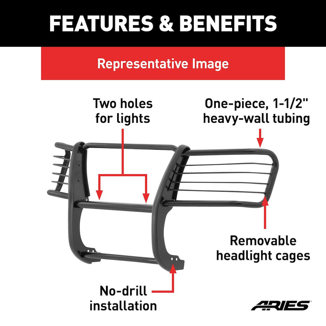 Aries 2066 4Runner Carbon-Steel Grille/Brush Guard - image 5