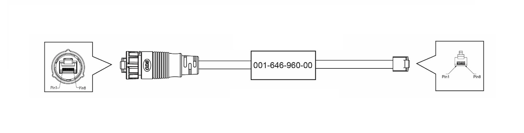 Furuno 001-646-960-00 Ethernet Connection Lead