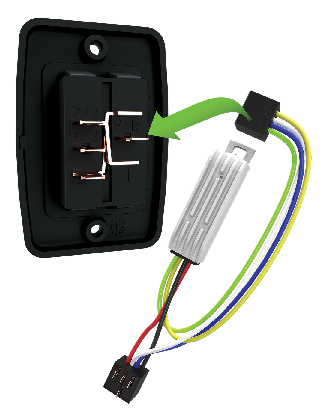 Velarium Replacement Patio Awning Switch - Black – VA0801