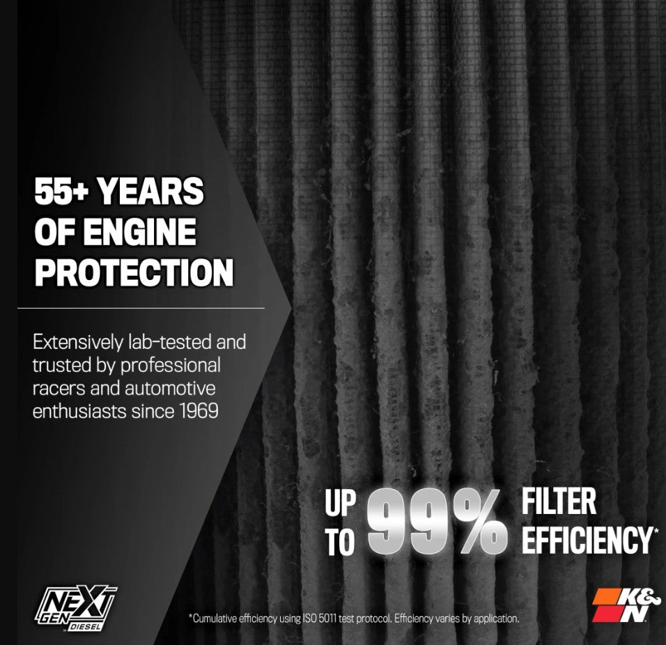 K&N 50-2600d NextGen Diesel Dryflow Intake System