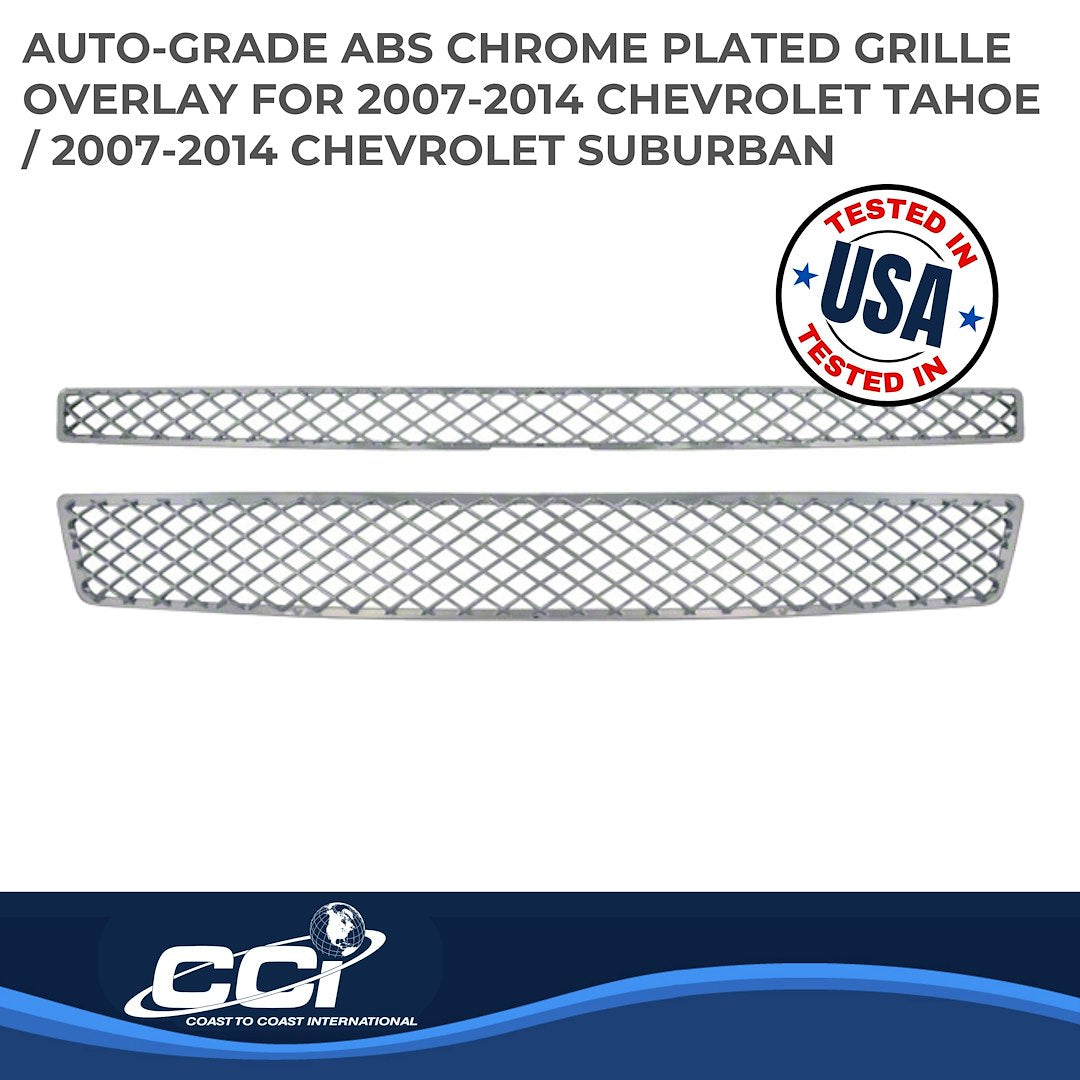 Coast To Coast GI33X Tahoe/Suburban Chrome Mesh Grille Trim - image 2