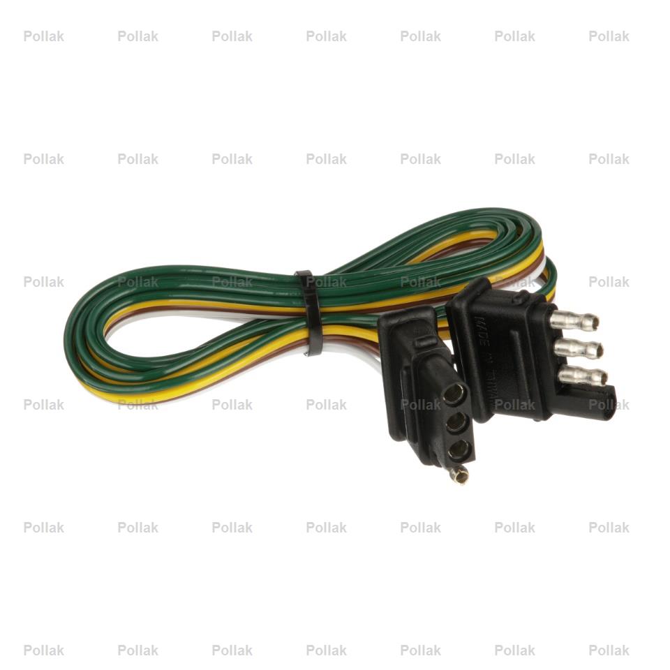 Pollak Semi-universal 4 Flat Trailer Wiring Connector (12413E)