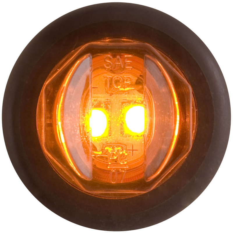 Optronics MCL11AKB Clear-Lens Yellow LED Grommet Marker Lamp