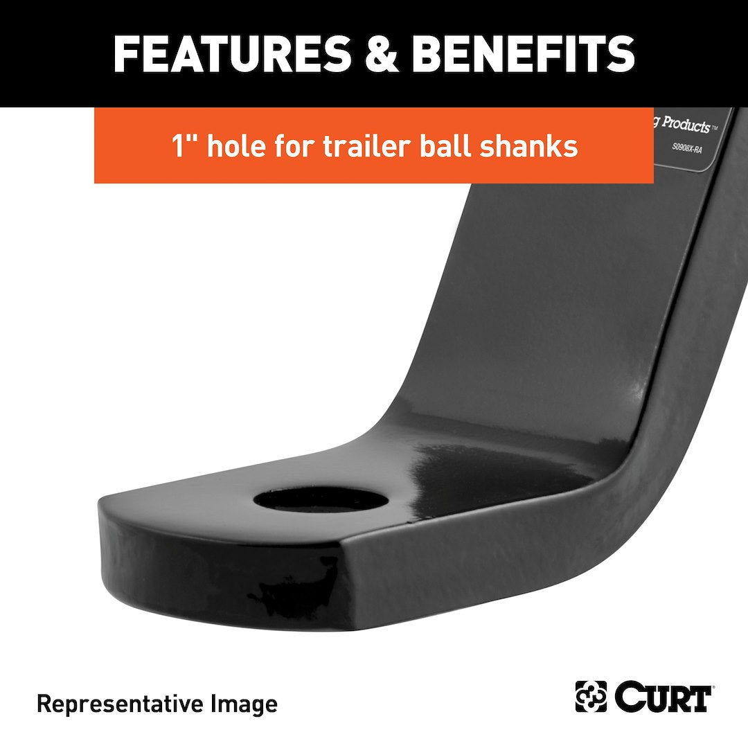 CURT Without Hitch Ball Trailer Hitch Ball Mount (45830)
