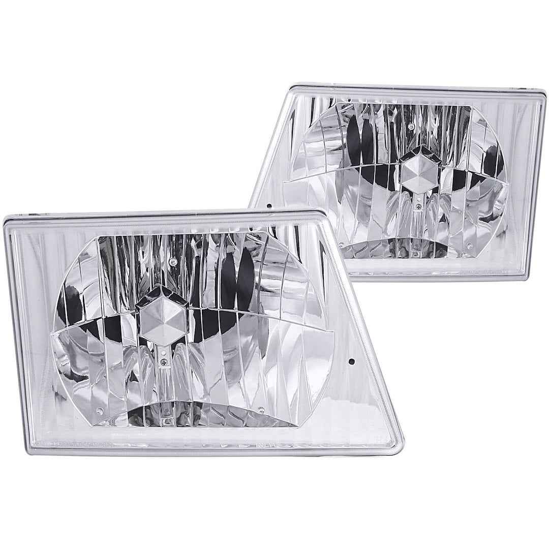 ANZO USA 111026 Ford Van Crystal Clear Headlight Pair