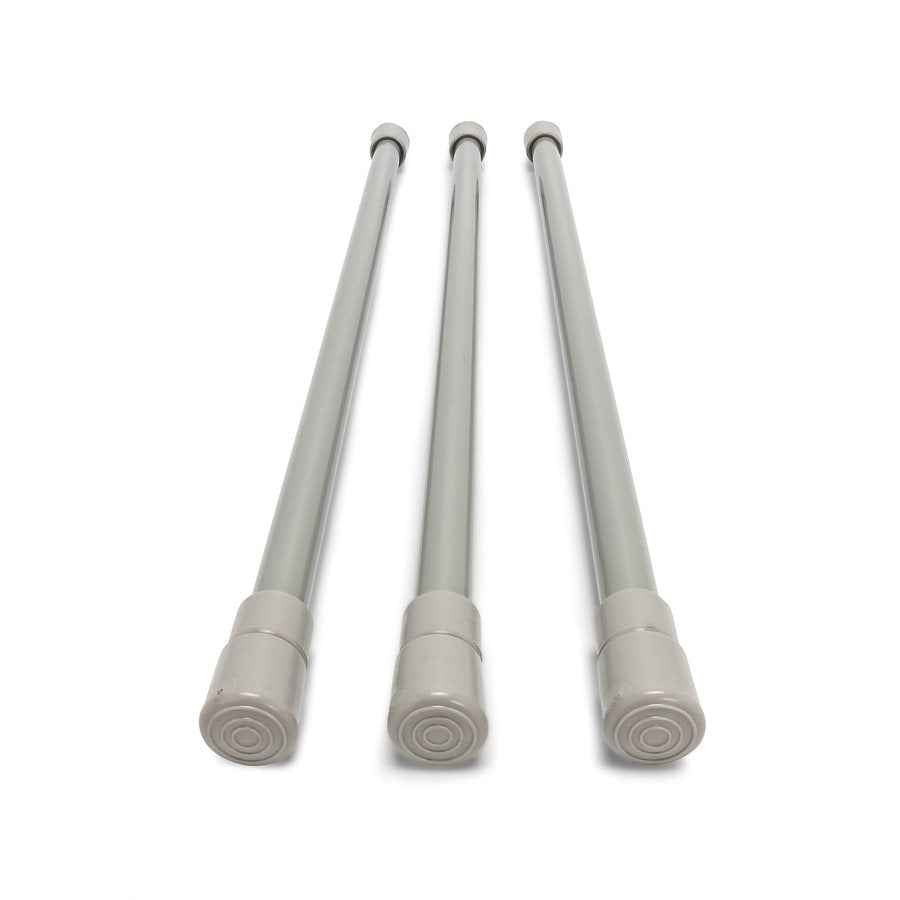Camco 44055 Gray 16–28-Inch Refrigerator Bars, Three-Pack