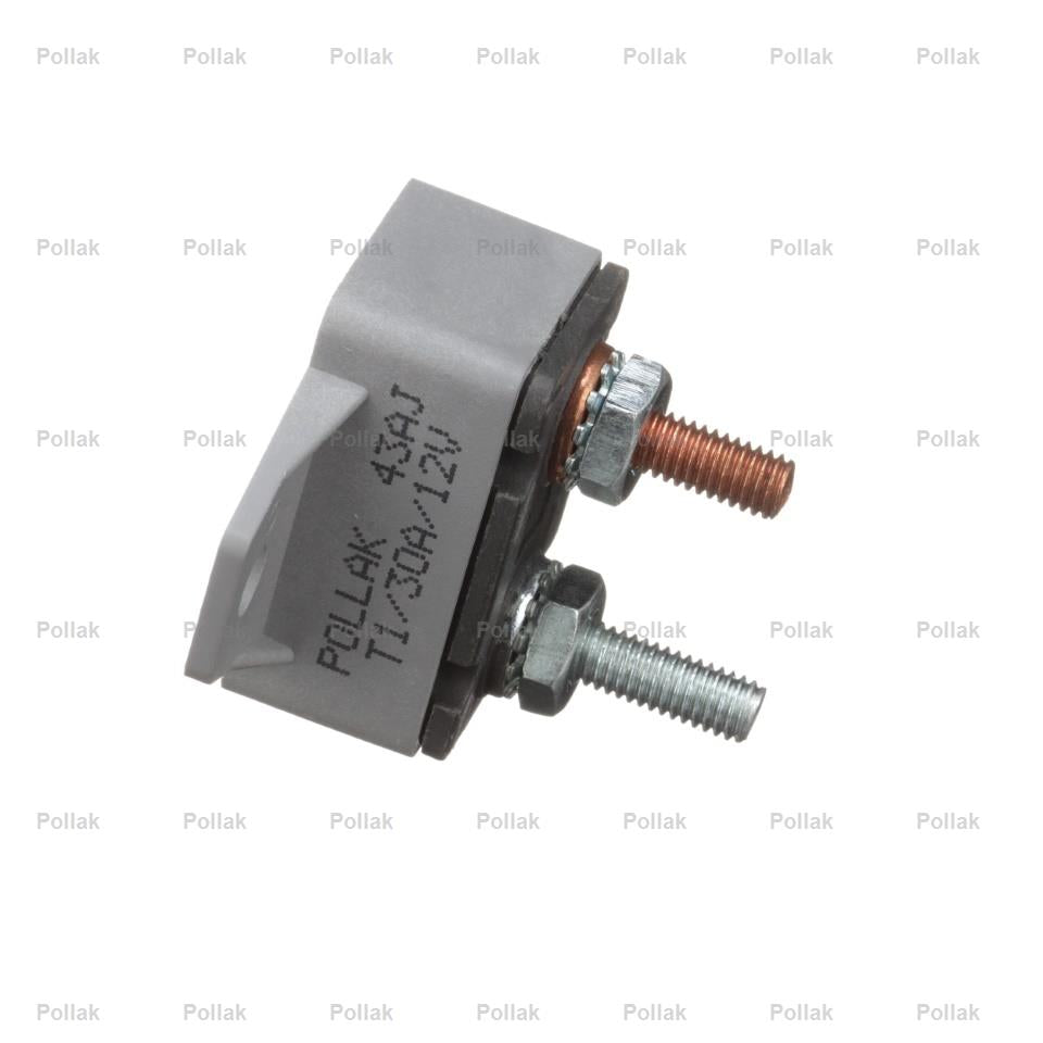 Pollak Type I 12 Volt 30 Amp Circuit Breaker (54230PL)