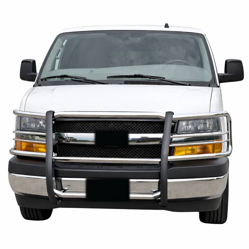 Black Horse Offroad 17GV02MSS Express Polished Stainless Grille/Brush Guard - image 4