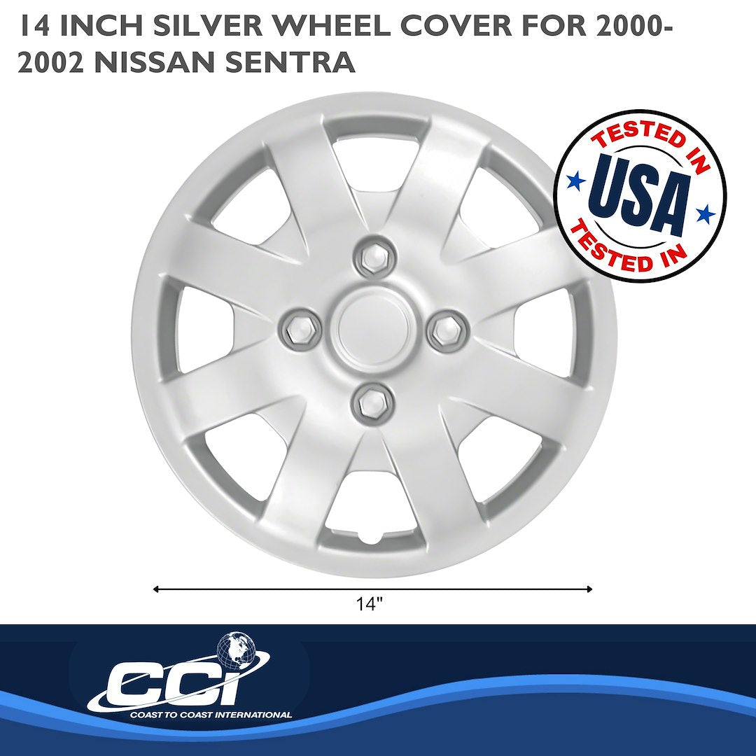 Coast To Coast 40814S Eight-Spoke Wheel-Cover Set for Sentra - image 2