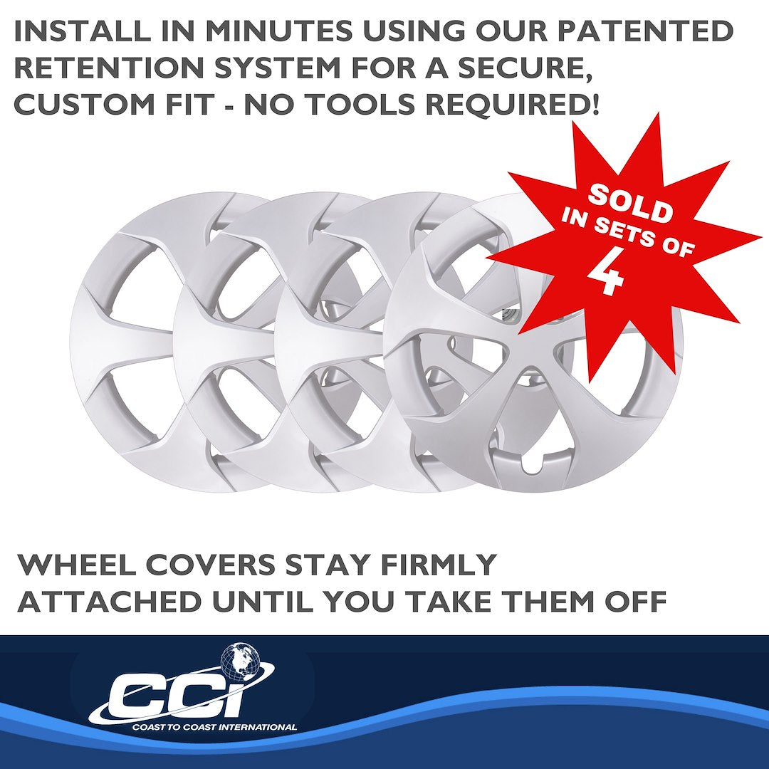 Coast To Coast 49815S Prius 15-Inch Five-Spoke Trim Set - image 5