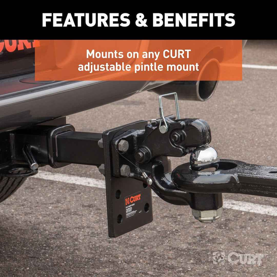 CURT Pintle Hook - Channel, 16000 lb – 48200