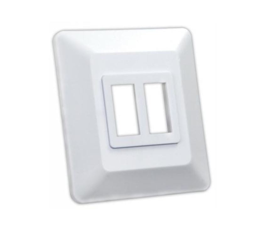 JR Products Multi Purpose Switch Faceplate (13615) – Color: White