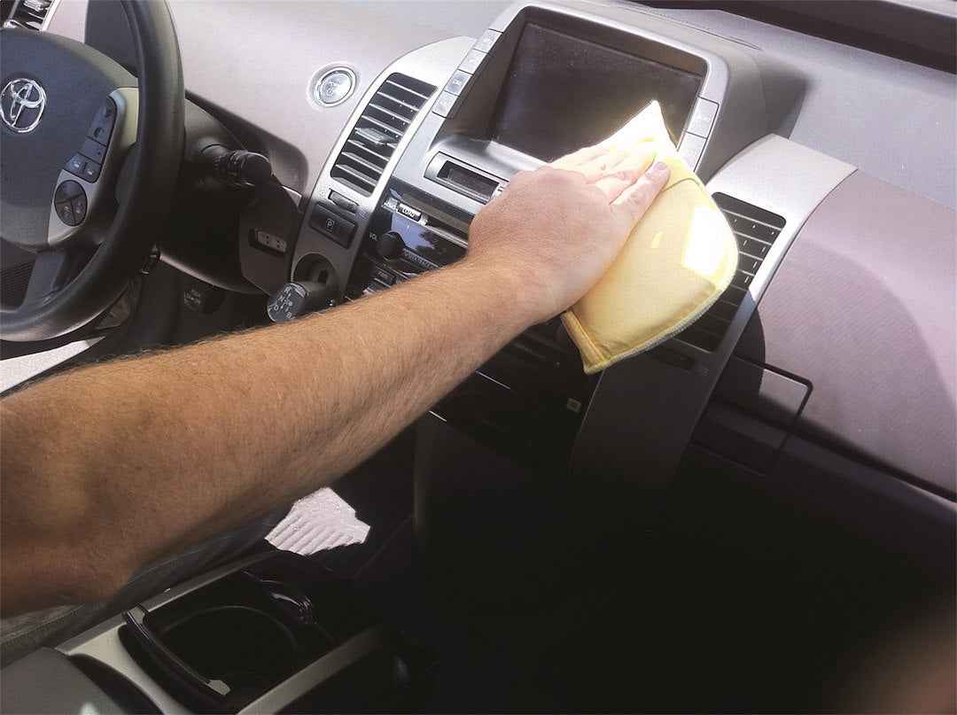 Carrand 40314 Yellow Dual-Surface Interior Dusting Mitt