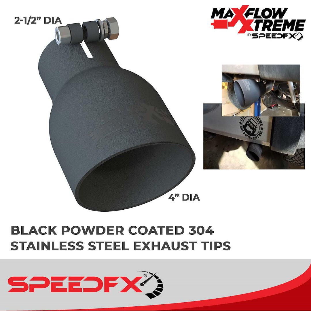 SpeedFX 50600 MaxFlow Xtreme Jeep JK Exhaust System