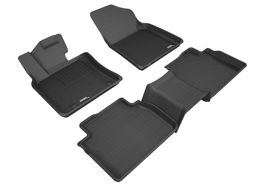 3D Mats L1TY23701509 Camry KAGU Black 5-Piece Two-Row Mats - image 1