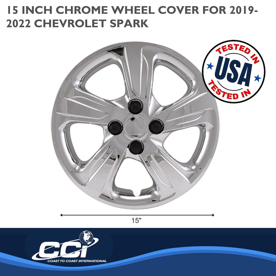 Coast To Coast 55815C Spark 15-Inch Chrome Snap-On Set - image 3