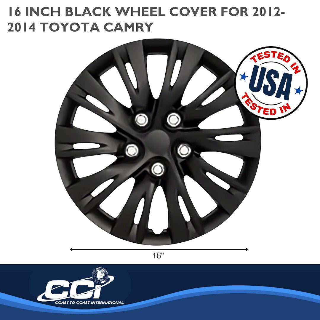Coast To Coast 103716BLK Ten-Split-Spoke Wheel Covers for Camry - image 2