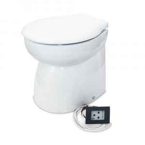 Albin 07-04-014 Premium Standard-Height Marine Toilet, 12V