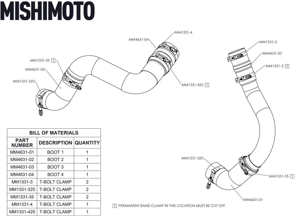Mishimoto Mmbk-Ram-19 Intercooler Hose Coupling for Ram