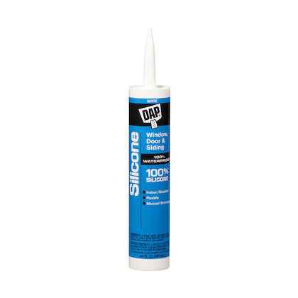 DAP 7079808646 White All-Purpose Silicone Sealant, 10.1 oz