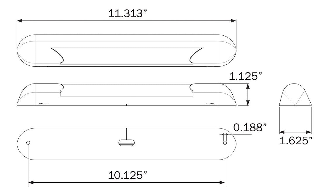 Optronics ILL70CBSBAWNP Opti-Brite Awning Lamp