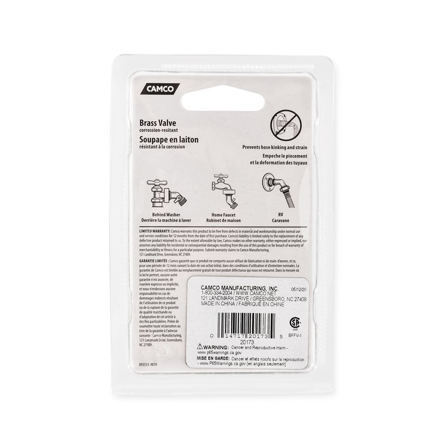 Camco 20173 Fresh Water Fill Hose Shut Off Valve - image 8
