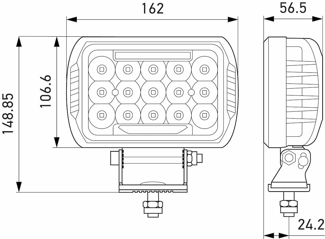 Hella 358154051 ValueFit 450 LED Lamp Kit