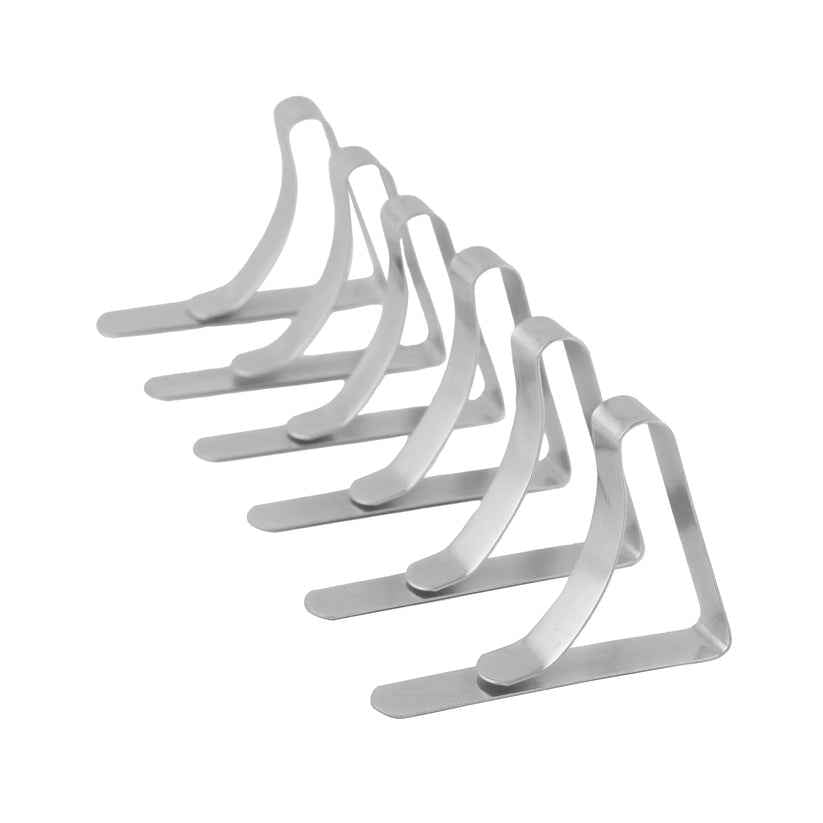 Coghlan's 527 Rust-Resistant Spring Steel Tablecloth Clamps, Six-Pack