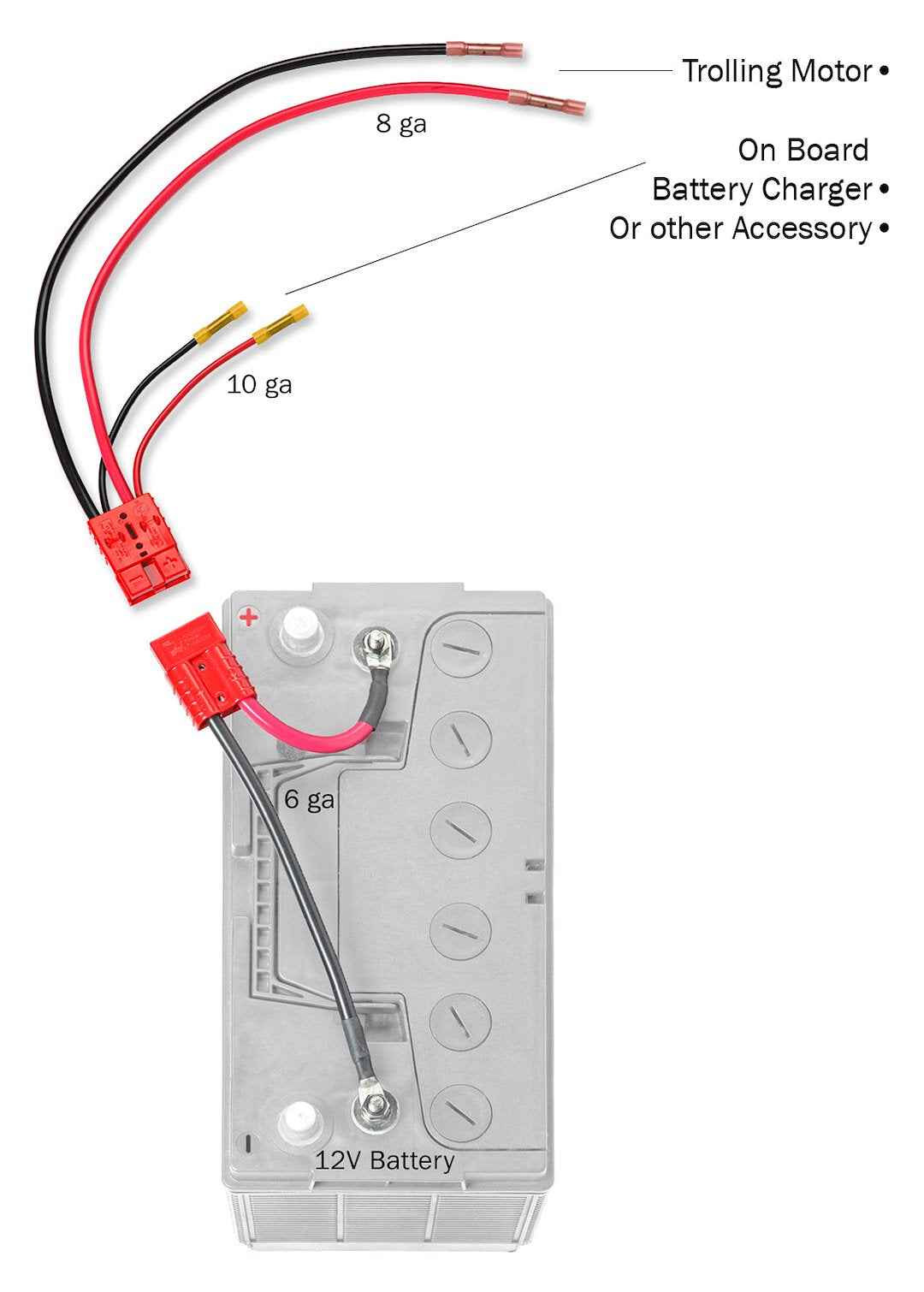 Connect-Ease RCE12VBCHK 12V Trolling Motor Quick-Release Wiring - image 2