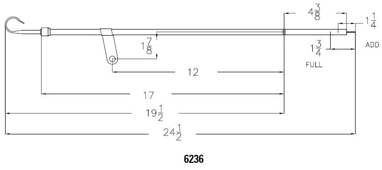Mr. Gasket 6236 Engine Oil-Level Dipstick Package