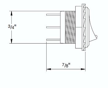 Hella H61924001 Red Multipurpose Control Switch