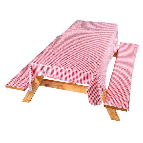 Coghlan's 9155 Checked Picnic Tablecloth and Two Bench Covers