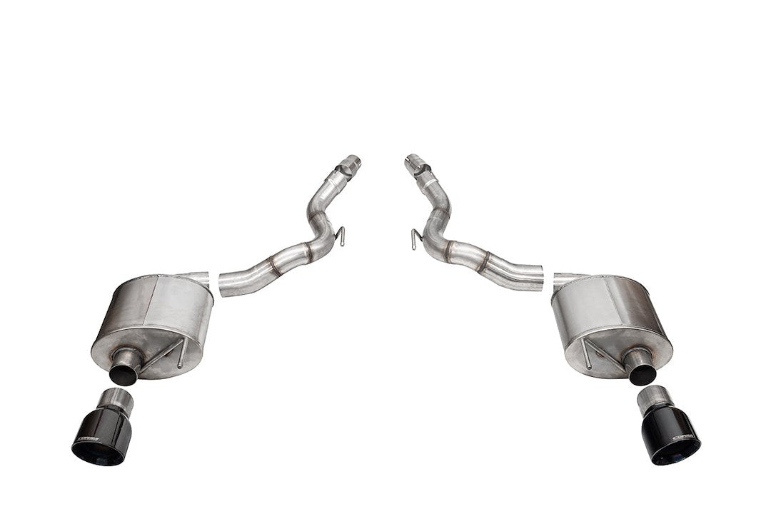 Corsa Performance 21276BLK Dual 3-Inch Axle-Back, Black PVD Tips