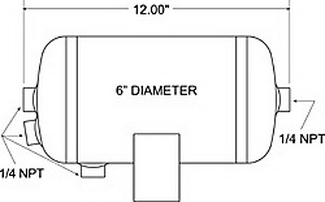 Firestone Industrial 9244 Four-Port Pneumatic Reservoir