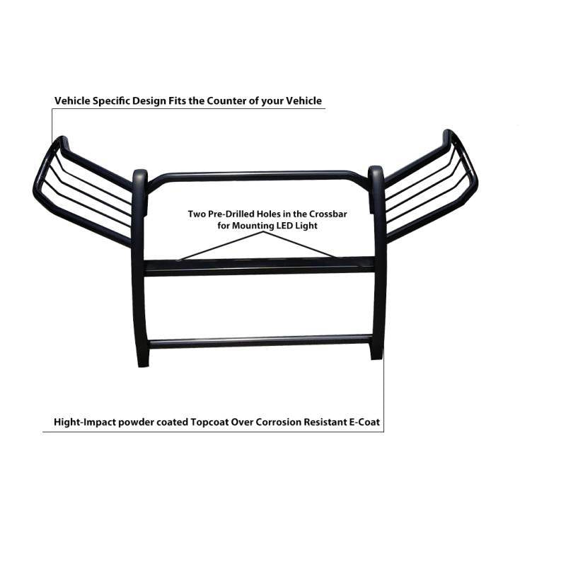 Black Horse Offroad 17A093904MA RAV4 Modular Black Steel Grille Protector - image 10