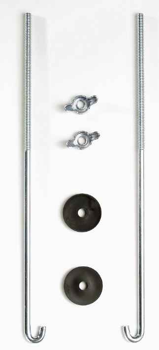 East Penn 00242 Zinc-Plated J-Bolt Battery Hold-Down
