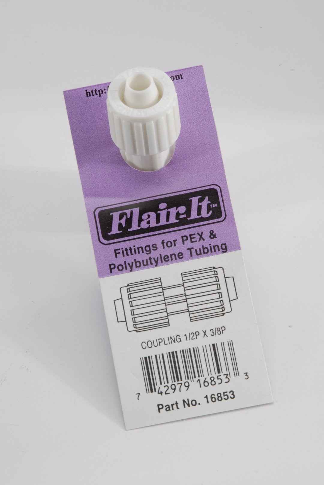 Elkhart Supply 16853 Flair-It 1/2-Inch x 3/8-Inch Compression Coupling