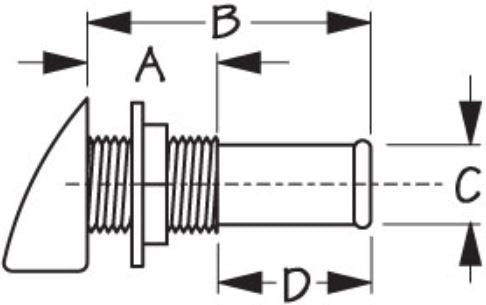 Sea Dog 357100-1 Marine Gas-Tank Vent