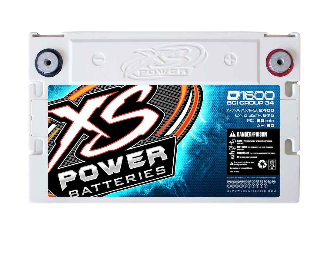 XS Batteries Group 34 AGM Starting Battery - 16V – D1600
