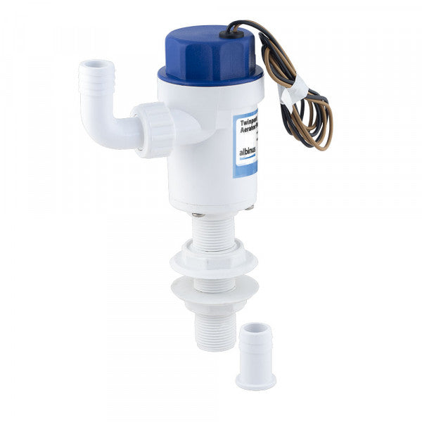 Albin 01-05-077 Straight-Tube Aerator Pump, 500 GPH, 12V - image 2