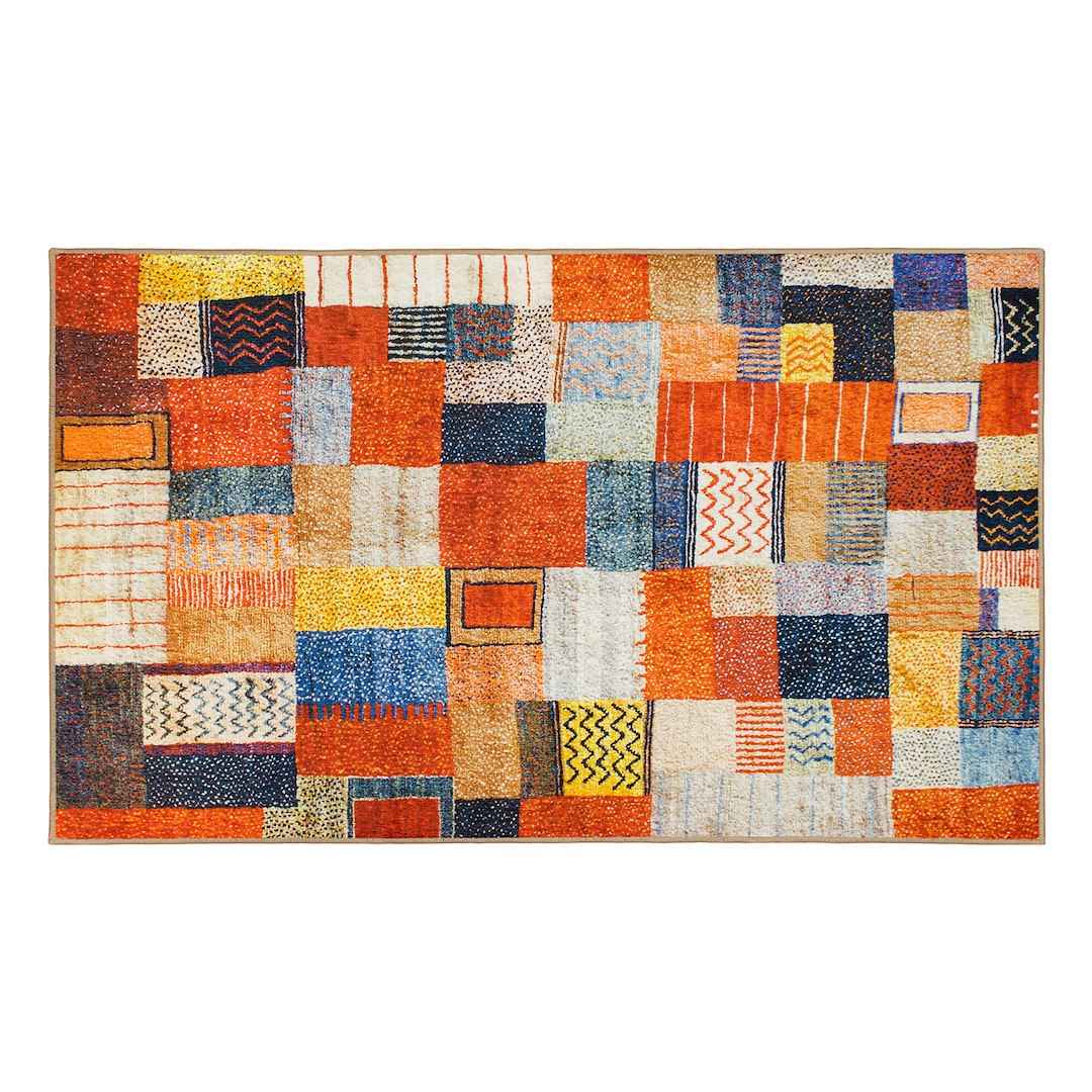 Crystal Art Gallery Polyester Carpet - Multicolor – 340931WEB
