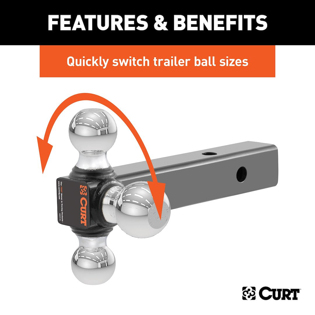 Curt 45655 Trailer Hitch Ball Mount - image 3
