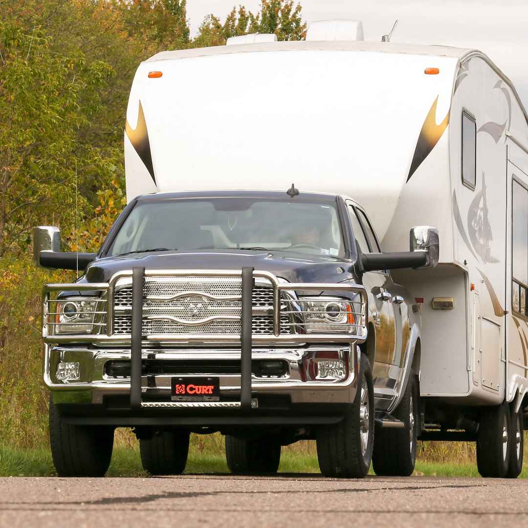 CURT 25K 5th-Wheel Base Rails - Carbide Black – 16200
