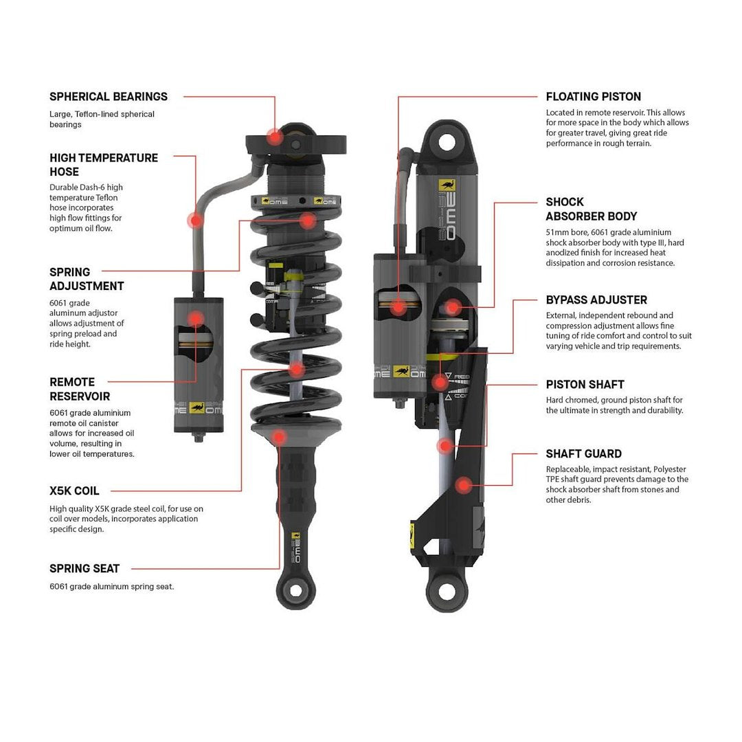 ARB BP5190028R BP-51 Aluminum Coilover Strut, 3 in Lift - image 5