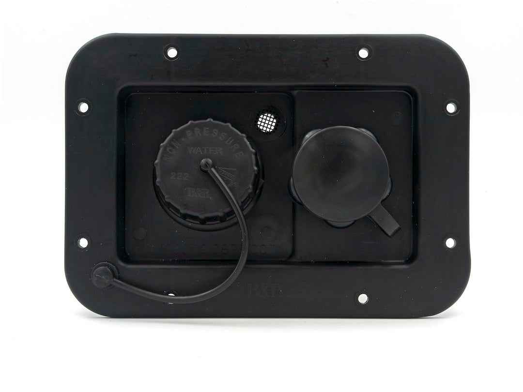 B&B Molders City/Gravity Water Inlet - Black, Plastic Valve – 94223