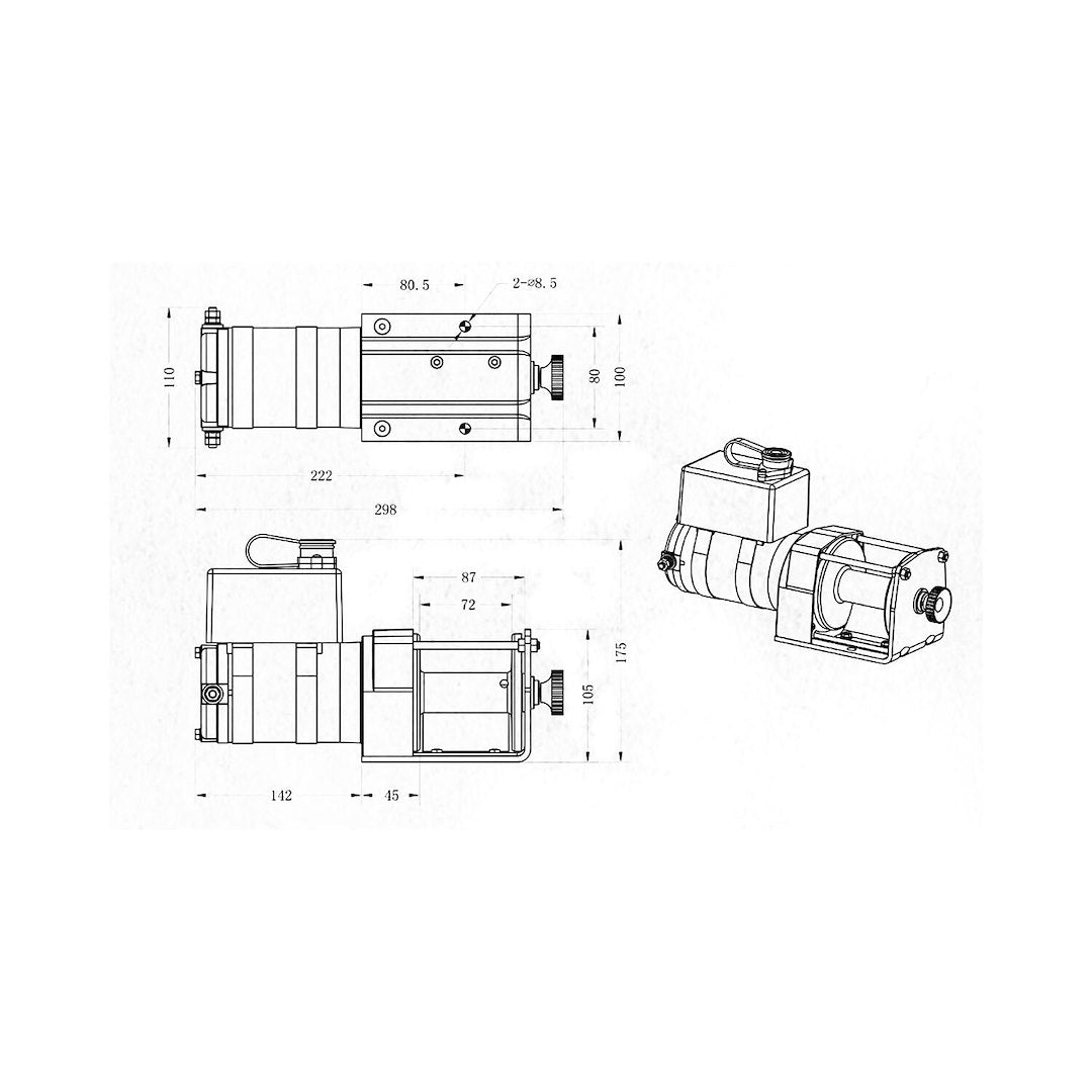 Superwinch 1331200 UT3000 Series Planetary Winch