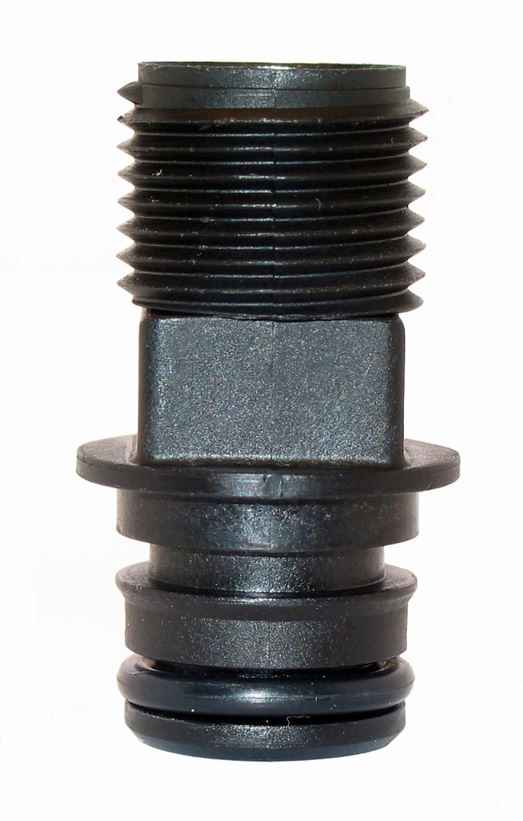 Flojet 20381000 Quad-Port Quick-Connect to 1/2-14 Male Adapter