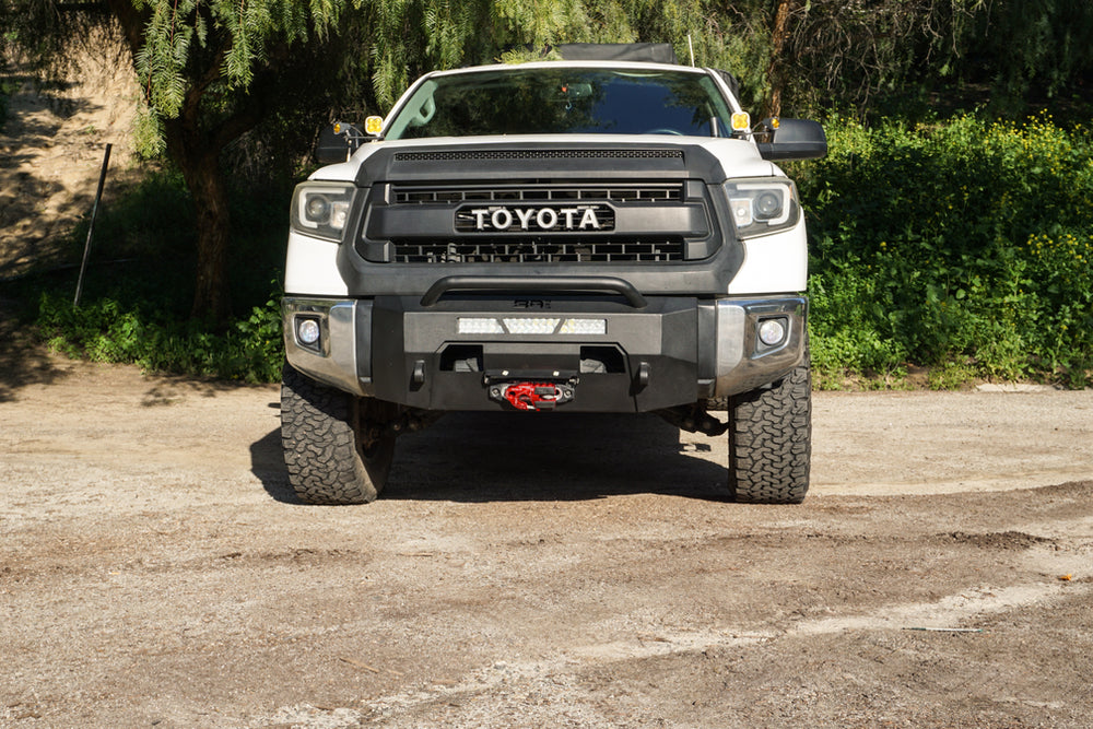 Body Armor TN-19339 HiLine Tundra Front Bumper with Skid Plate - image 3